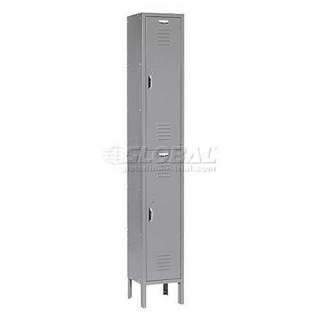 Global Industrial 12 in W, 15 D, 78 in H, Gray 652176GY